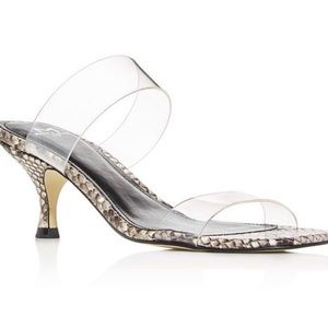 MARC FISHER LTD. Clear Snake Sandals